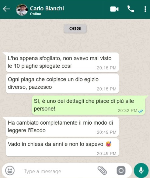 Testimonianza WhatsApp 2